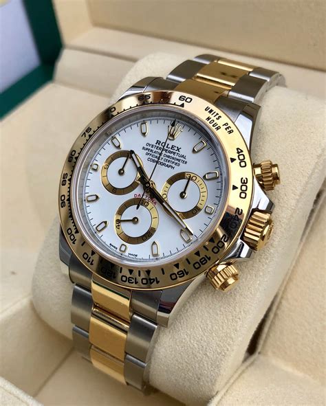 rolex steel and gold daytona|daytona rolex gold price.